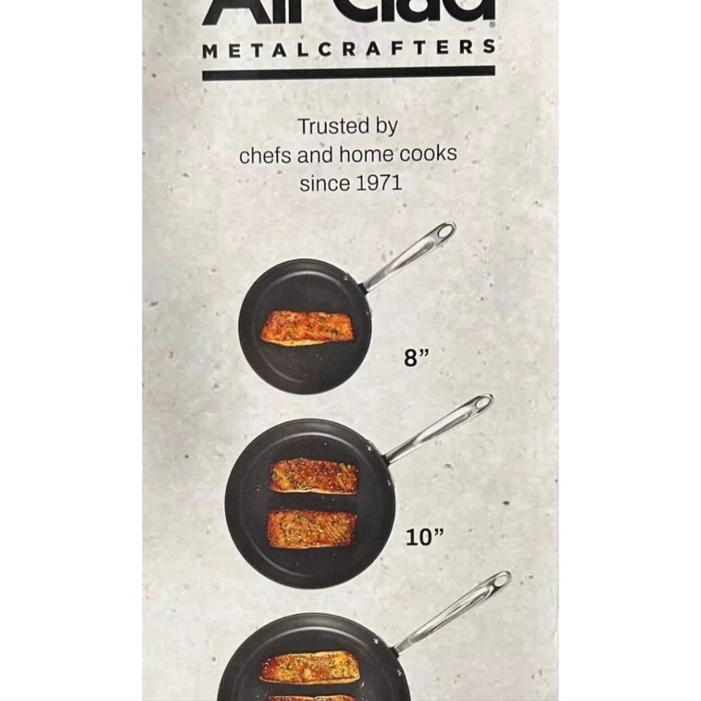 All-Clad Hard-Anodized Fry Pan 3-piece Set - Picture 4 of 13